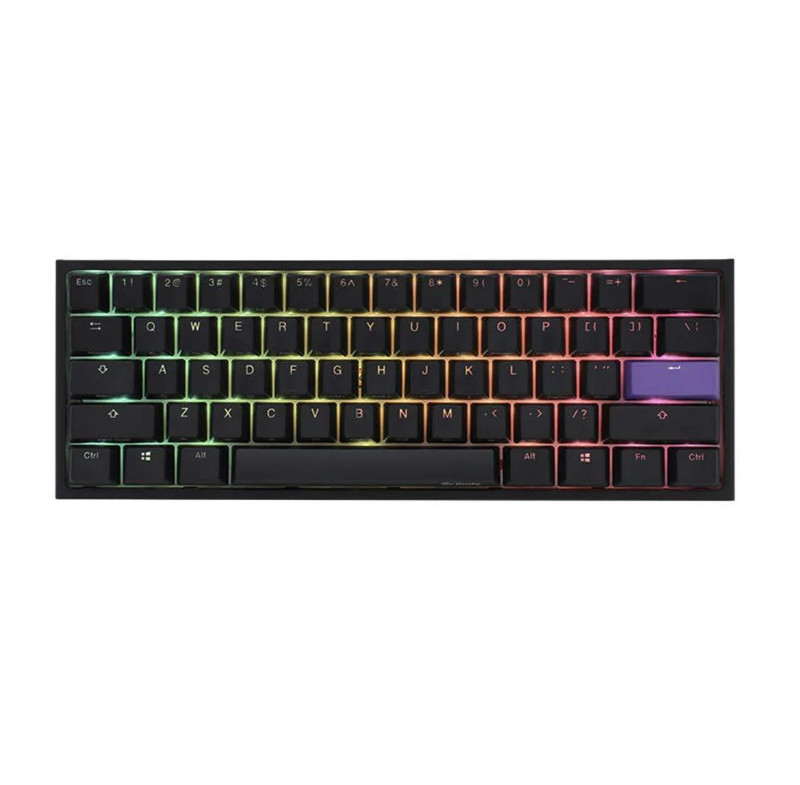 Ducky One 2 Mini Black Top - Cherry Red - لوحة مفاتيح